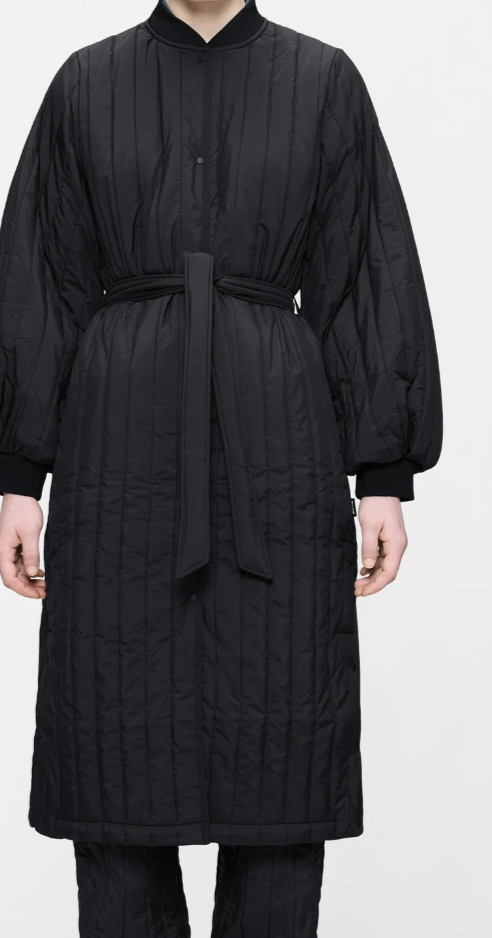 Rains Quilted Liner coat - Black