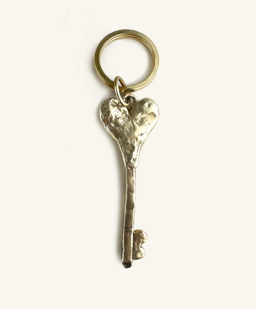 PIgna Jewels Heart Key - Brass