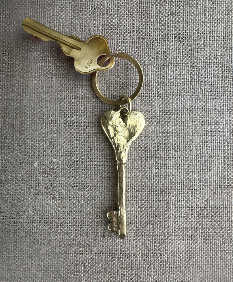 PIgna Jewels Heart Key - Brass