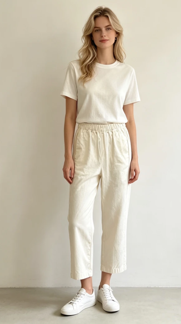 Made in Italy Avery pant - Ecru