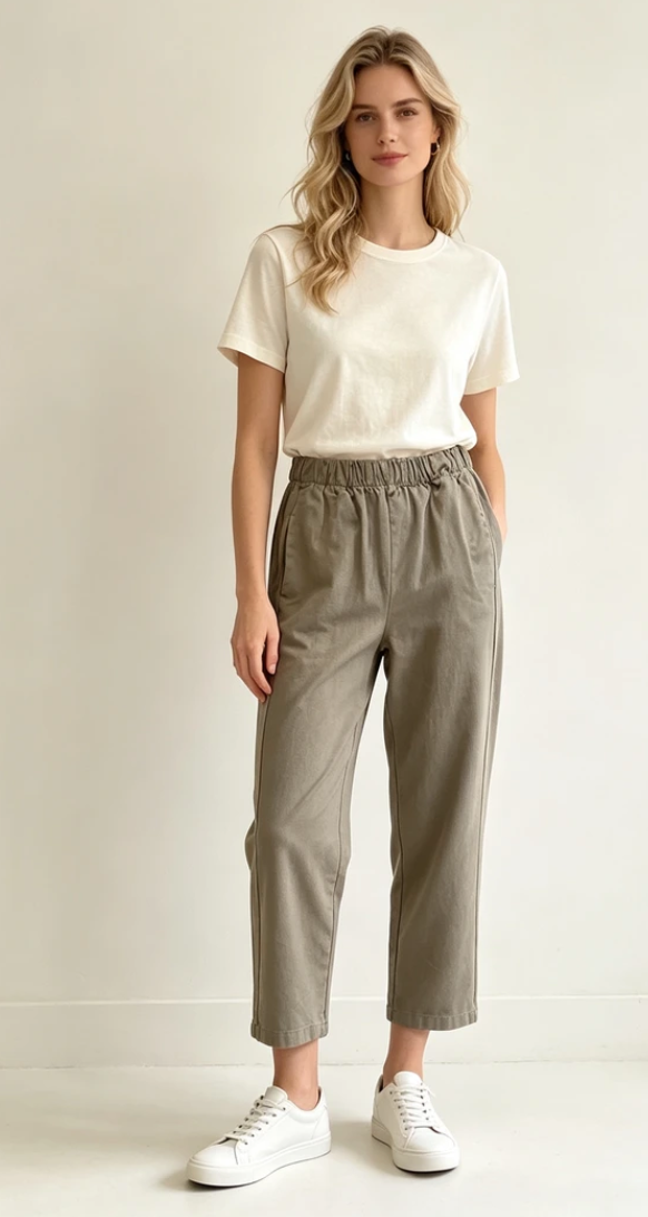 Made in Italy Avery pant- Olive