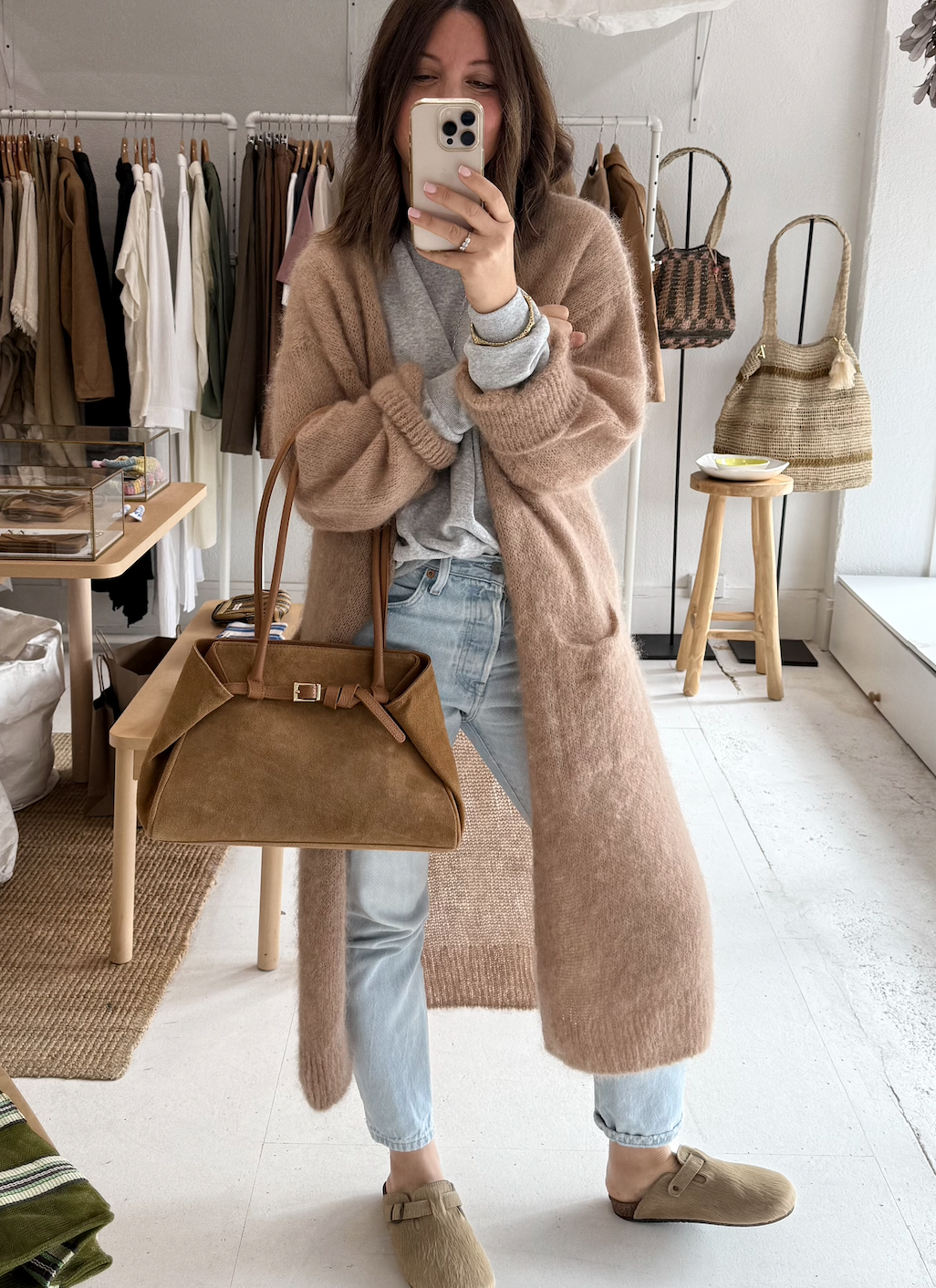 The Marley Leather shoulder bag - Camel