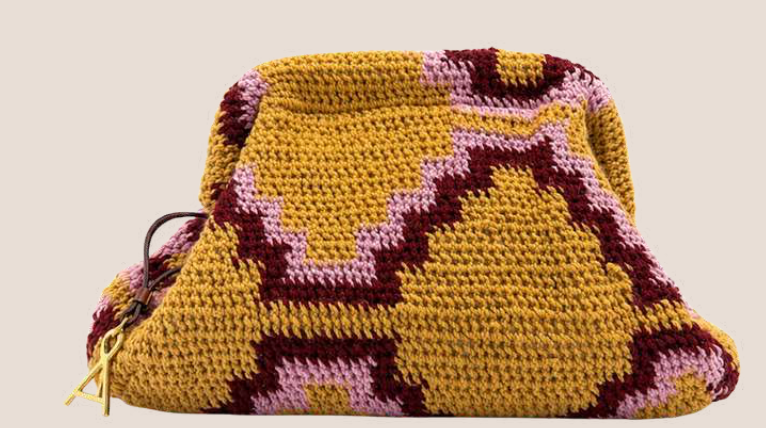 Among Equals Bilum Clutch - Mustard