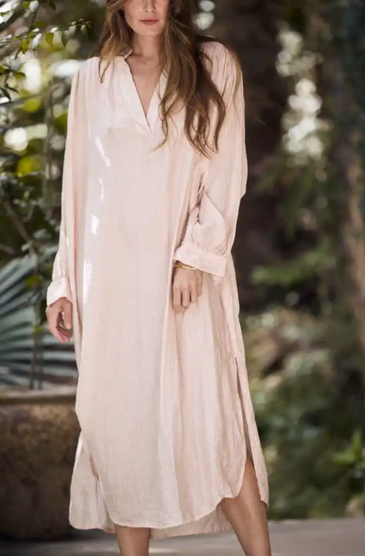 Mamapapa Seahorse dress- Powder Pink