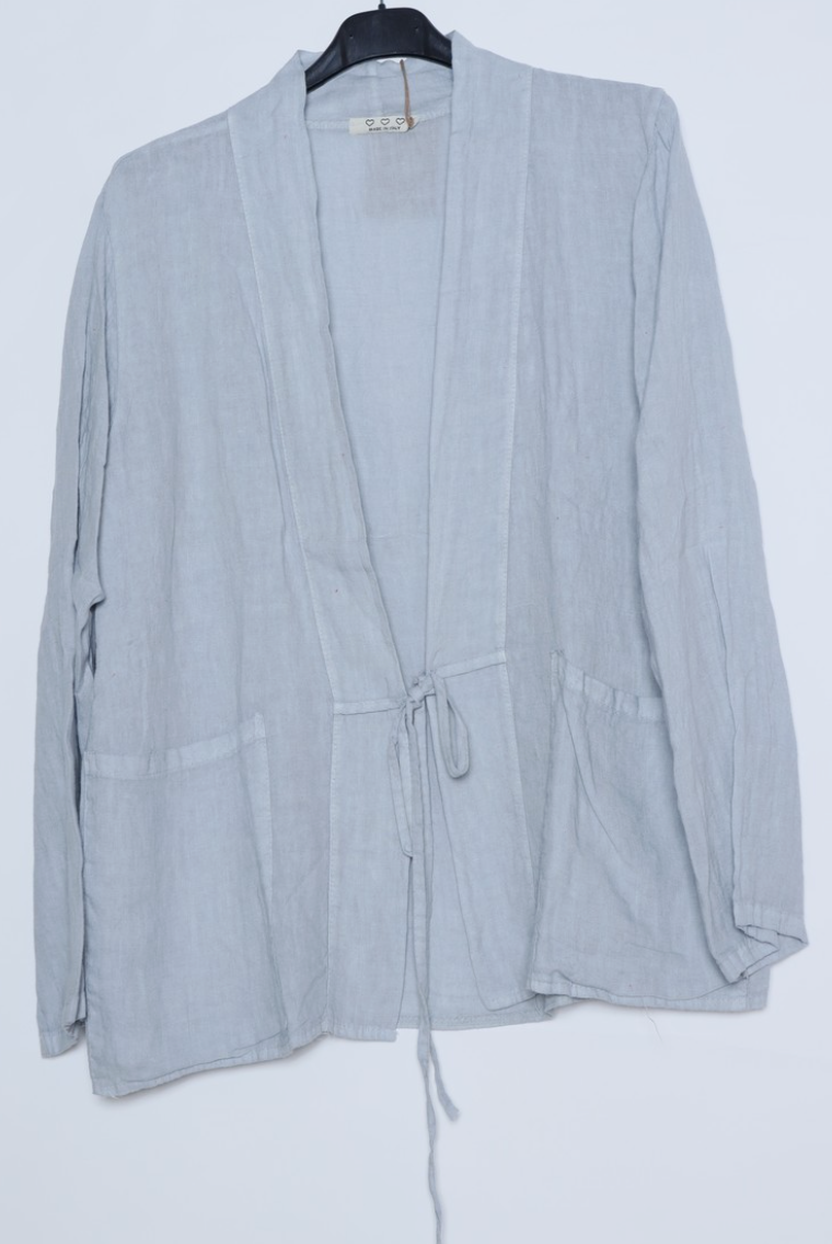 Made in Italy 100% Linen Vest