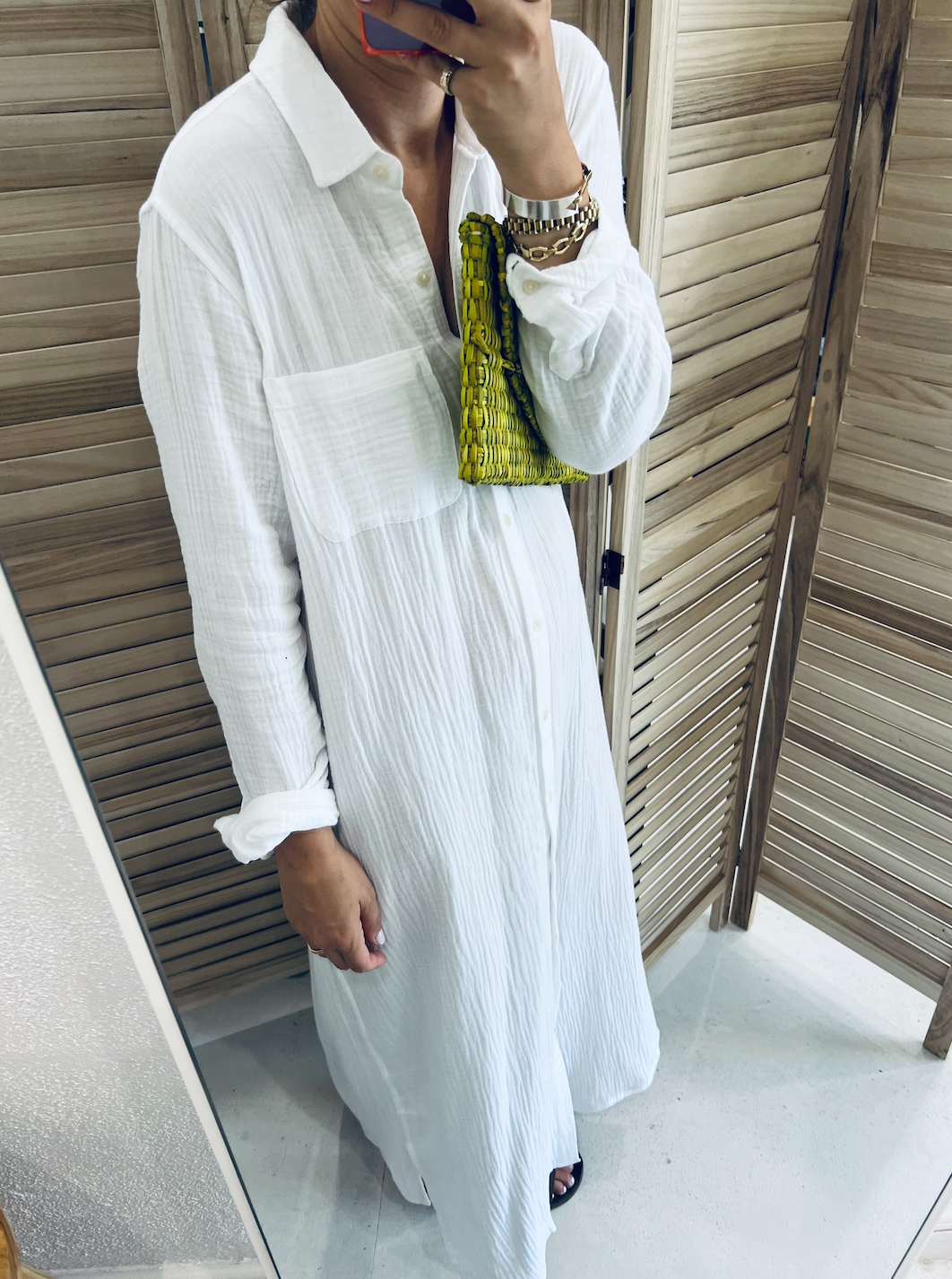 Honour Cotton Gauze Shirt Dress