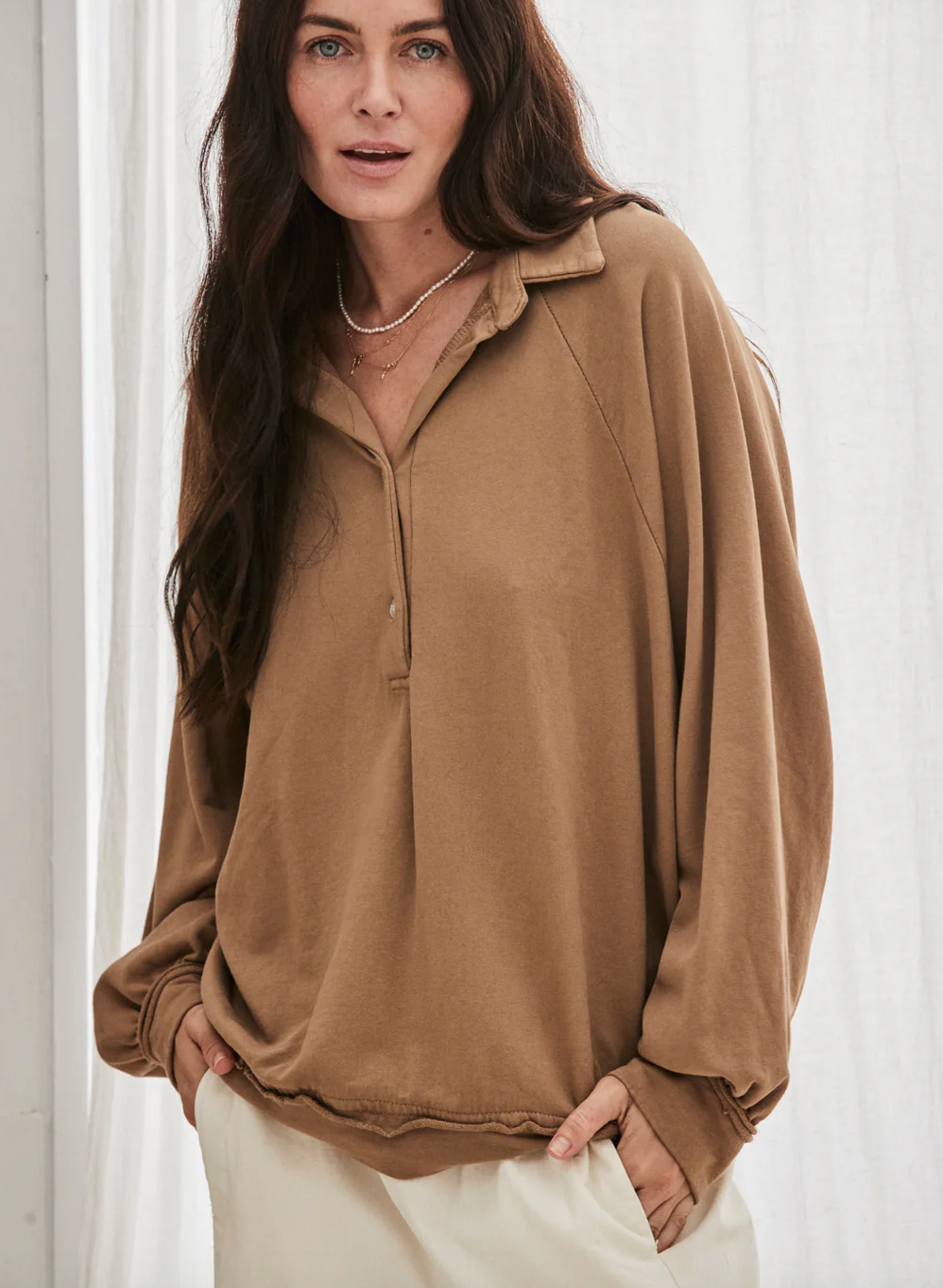 Mamapapa Randy Sweatshirt - camel