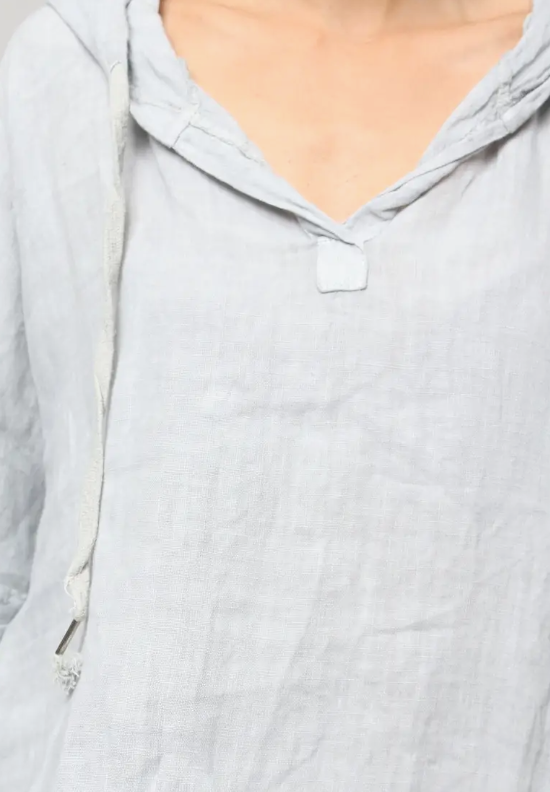 Made in Italy 100% Linen The Cover Up Dress - Camel, Charcoal