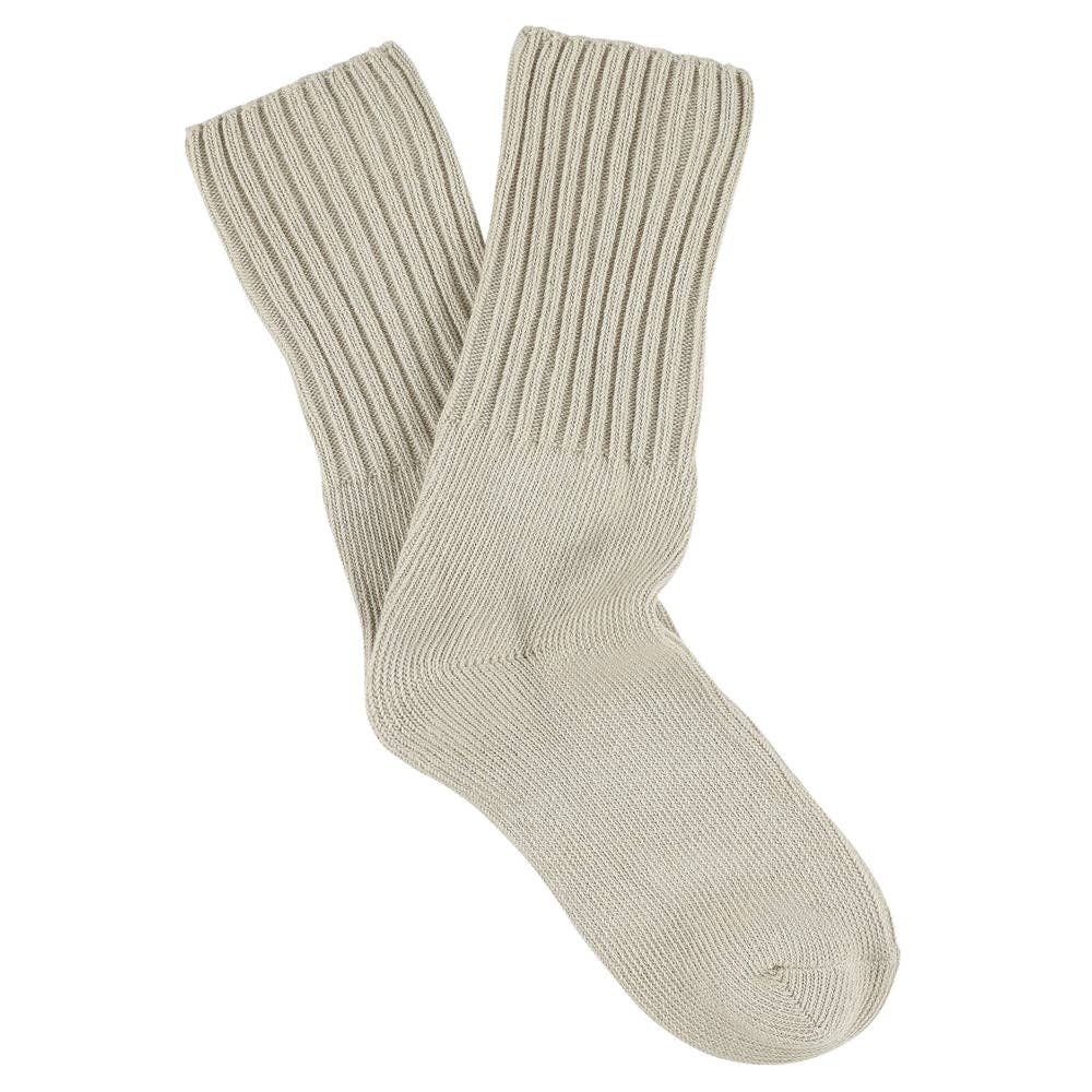 ESCUYER Women Crew Socks - White Pepper