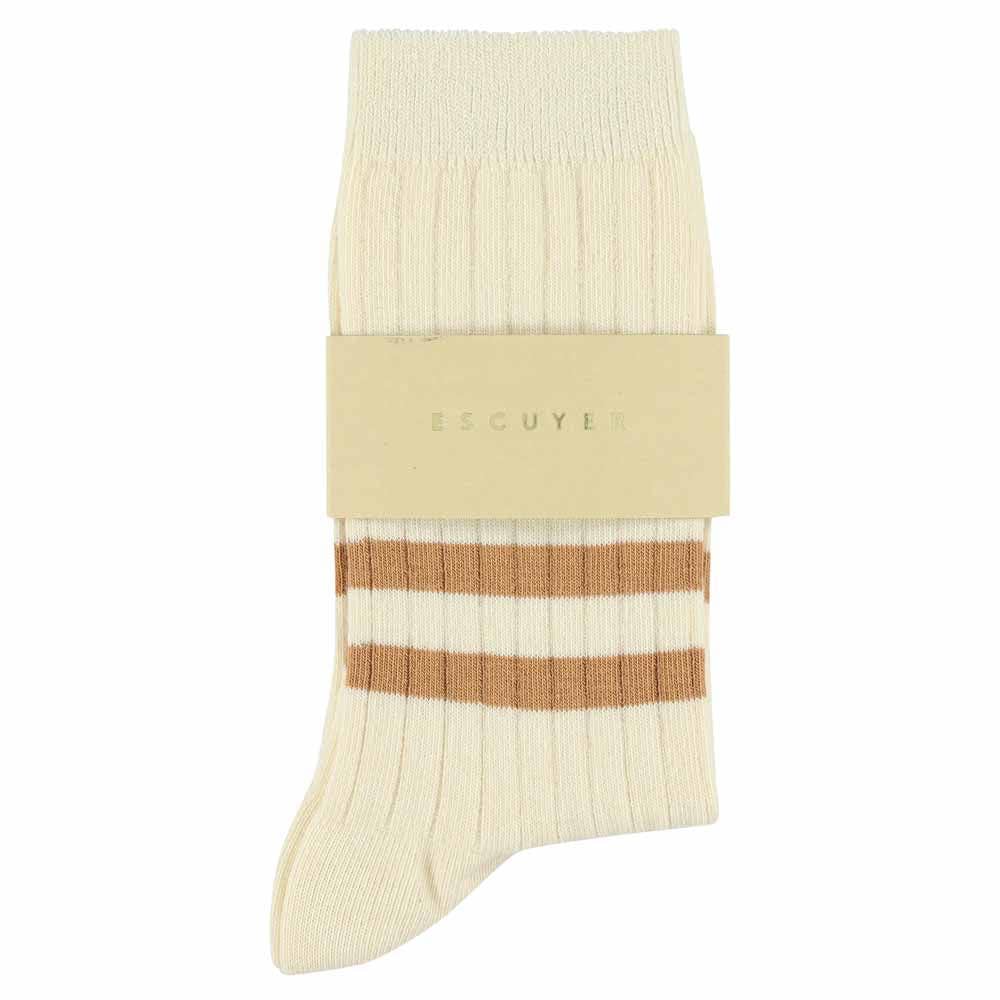 ESCUYER Women Stripes Ecru / Pink