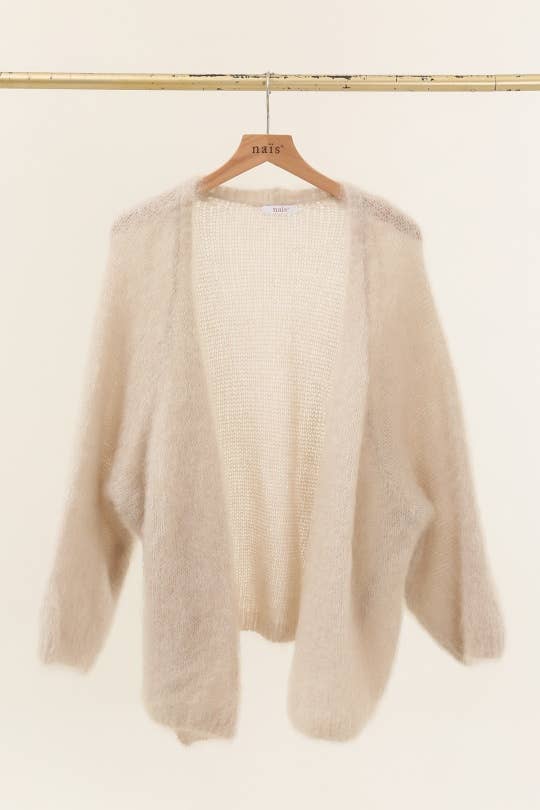 Nais Paris loose mid-length knit cardigan