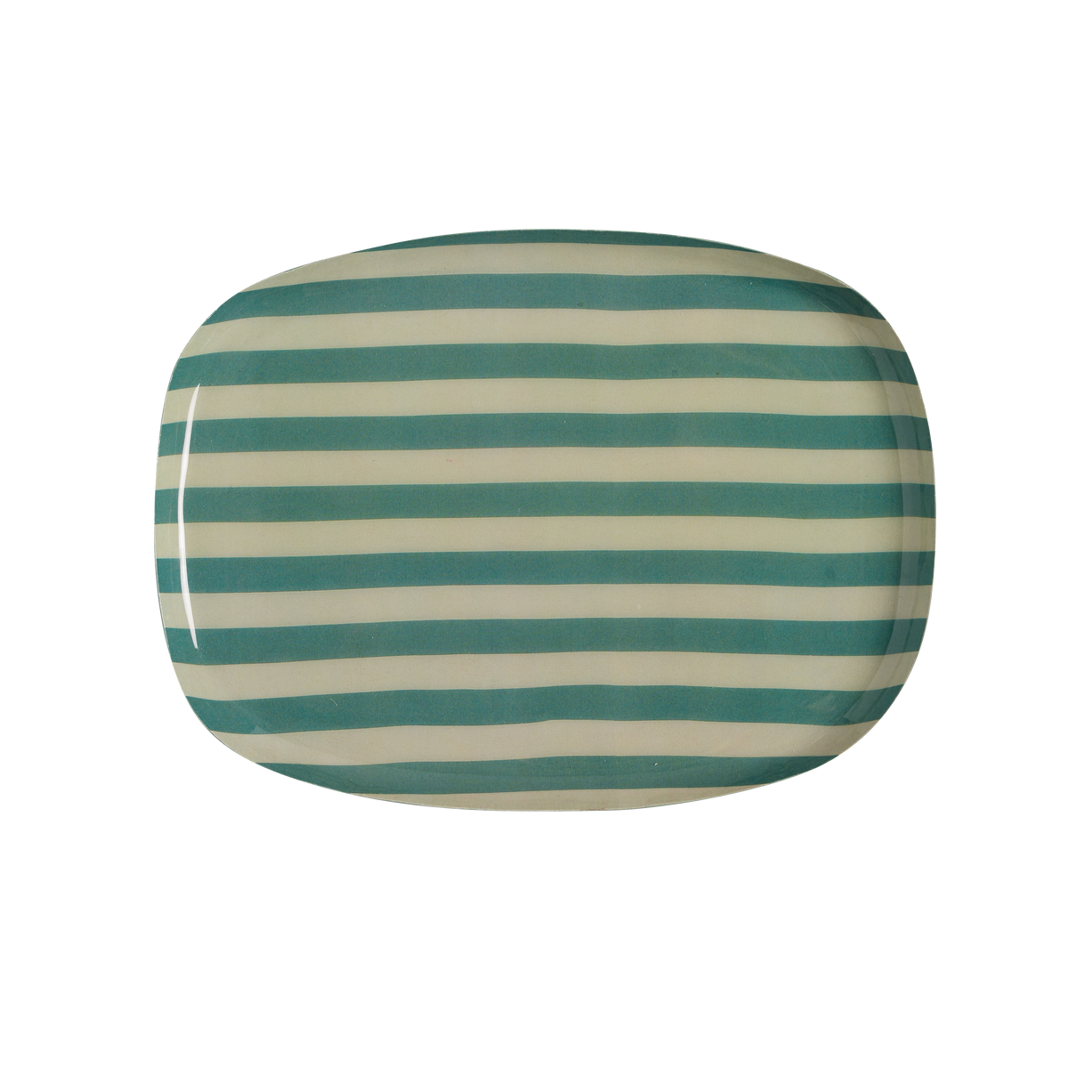 Bonheur Du Jour Coffee Tray 25 cm - Emerald Stripes