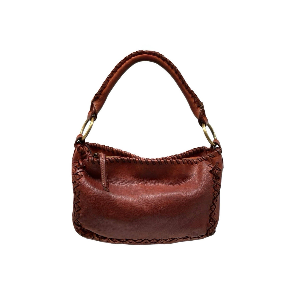 Louisa Lee COWHIDE LEATHER SHOULDER BAG - Cognac