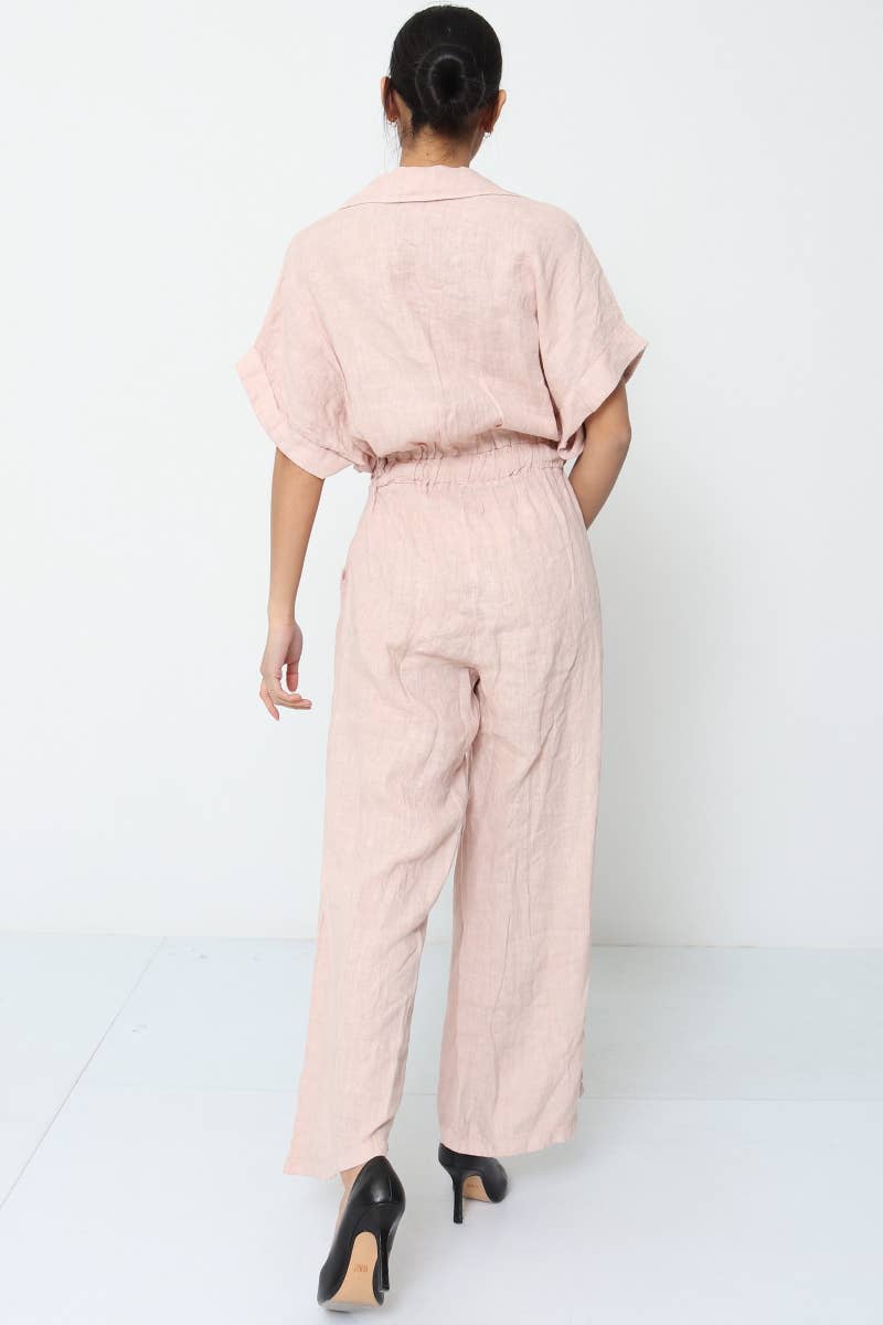 Made in Italy 100% Linen JOE Jumpsuit