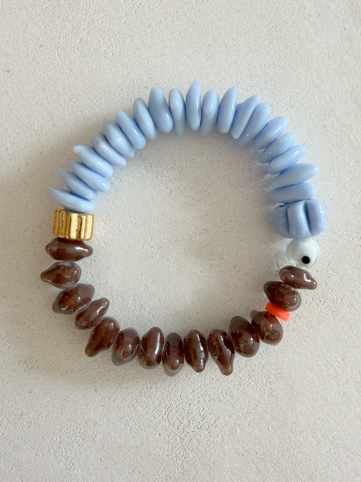 Hencla x Honour Apparel bracelet no.1 (Sky Blue x Choc)