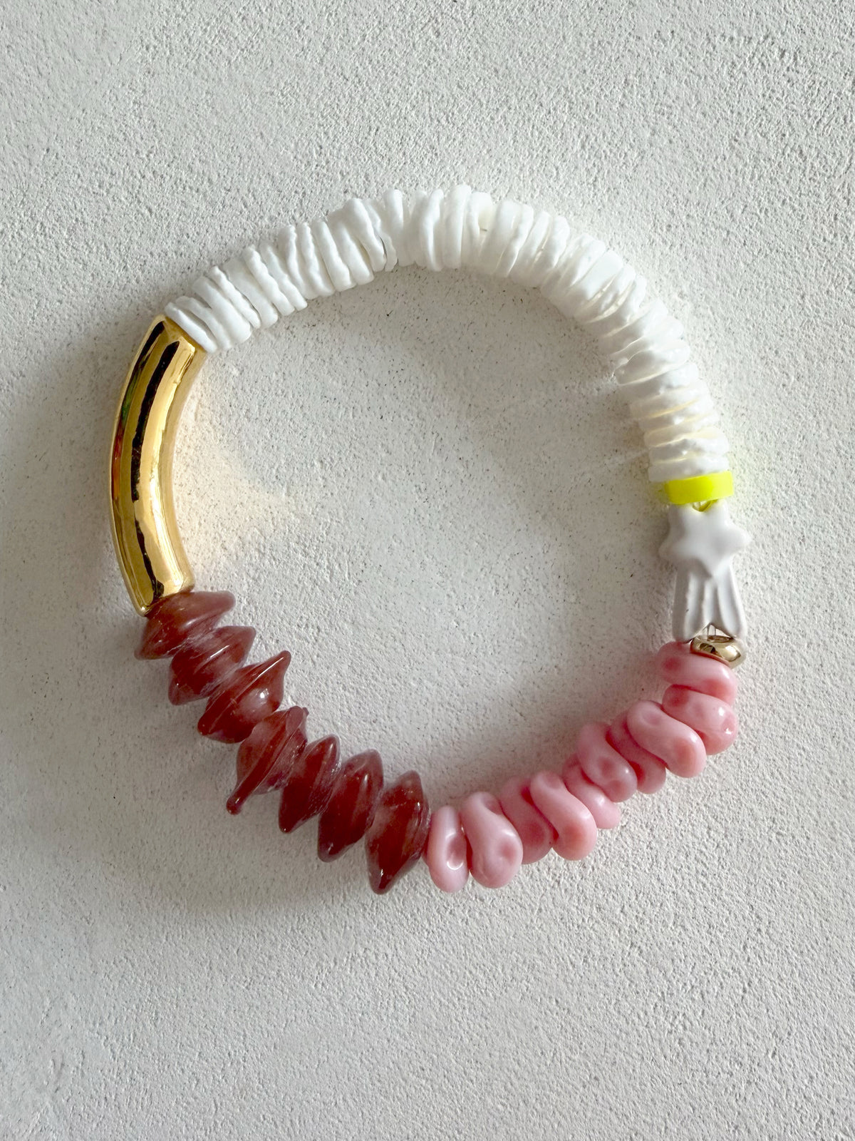 Hencla x Honour Apparel bracelet no.2 (Pink x Choc)