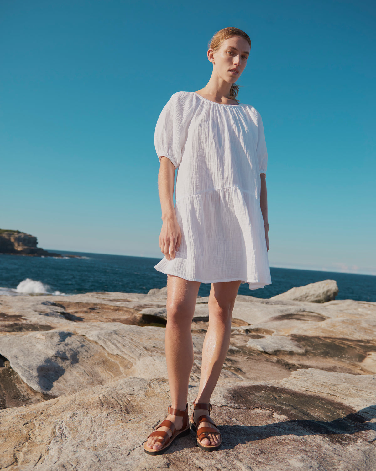 Paper Bag Mini Dress