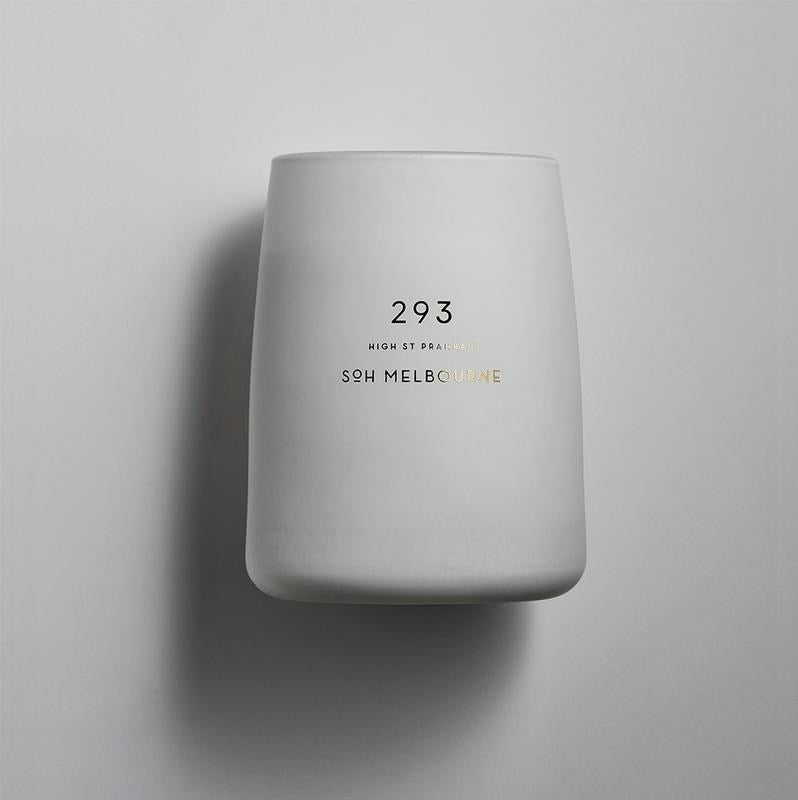 SoH Candle White Matte Glass