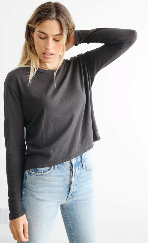 Perfect White Tee- Axel Long Sleeve Harley